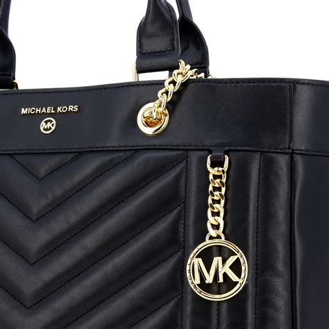 michael kors chevron satchel handbag